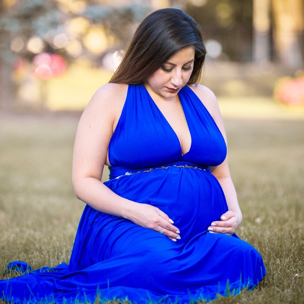 One size (maternity) fuchsia pink dress